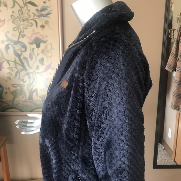 Columbia Fire Side II Sherpa Full Zip Fleece Woman’s XS Dark Navy Blue Jacket - Picture 7 of 14
